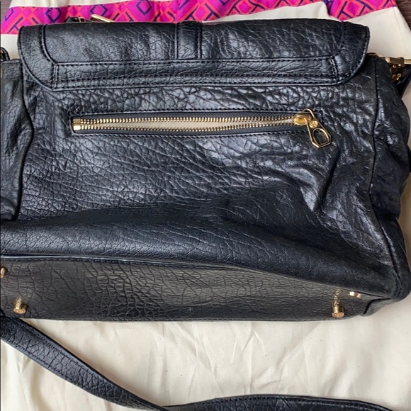 Tory Burch 797 Medium Satchel, black, EUC - Picture 4 of 6